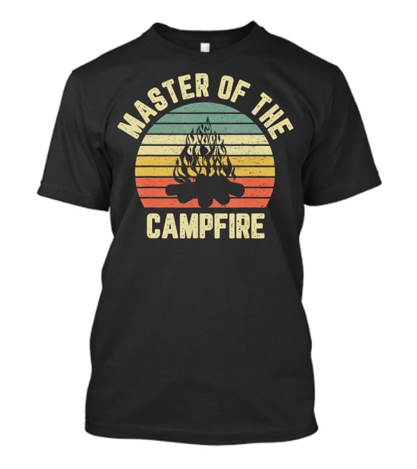 Master Of The Campfire Vintage Camper Retro Camping Fireside Expert T-Shirt