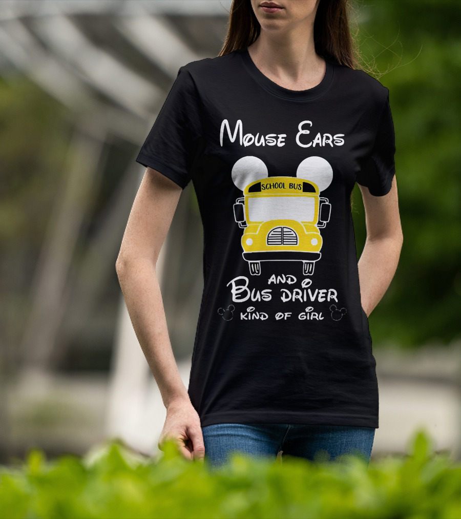 Mouse Ears School Bus Driver Kind Of Girl T-Shirt