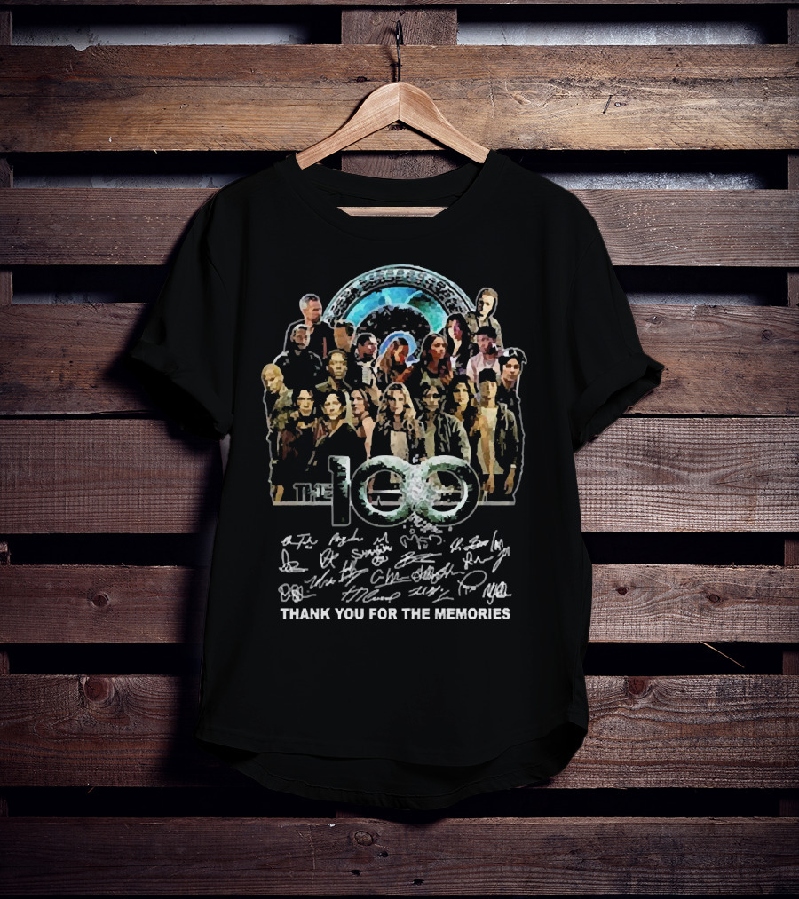 The 100 Cast Thank You For The Memories With Signatures T-Shirt