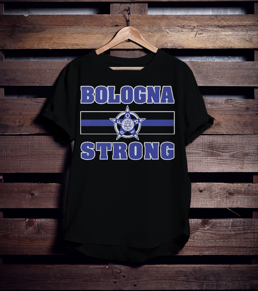 Bologna Strong Thin Blue Line Starbadge FOP T-Shirt