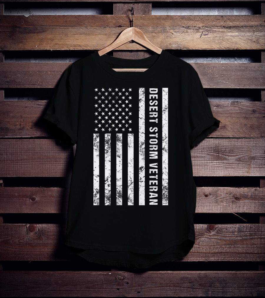 American Flag Desert Storm Veteran T-Shirt