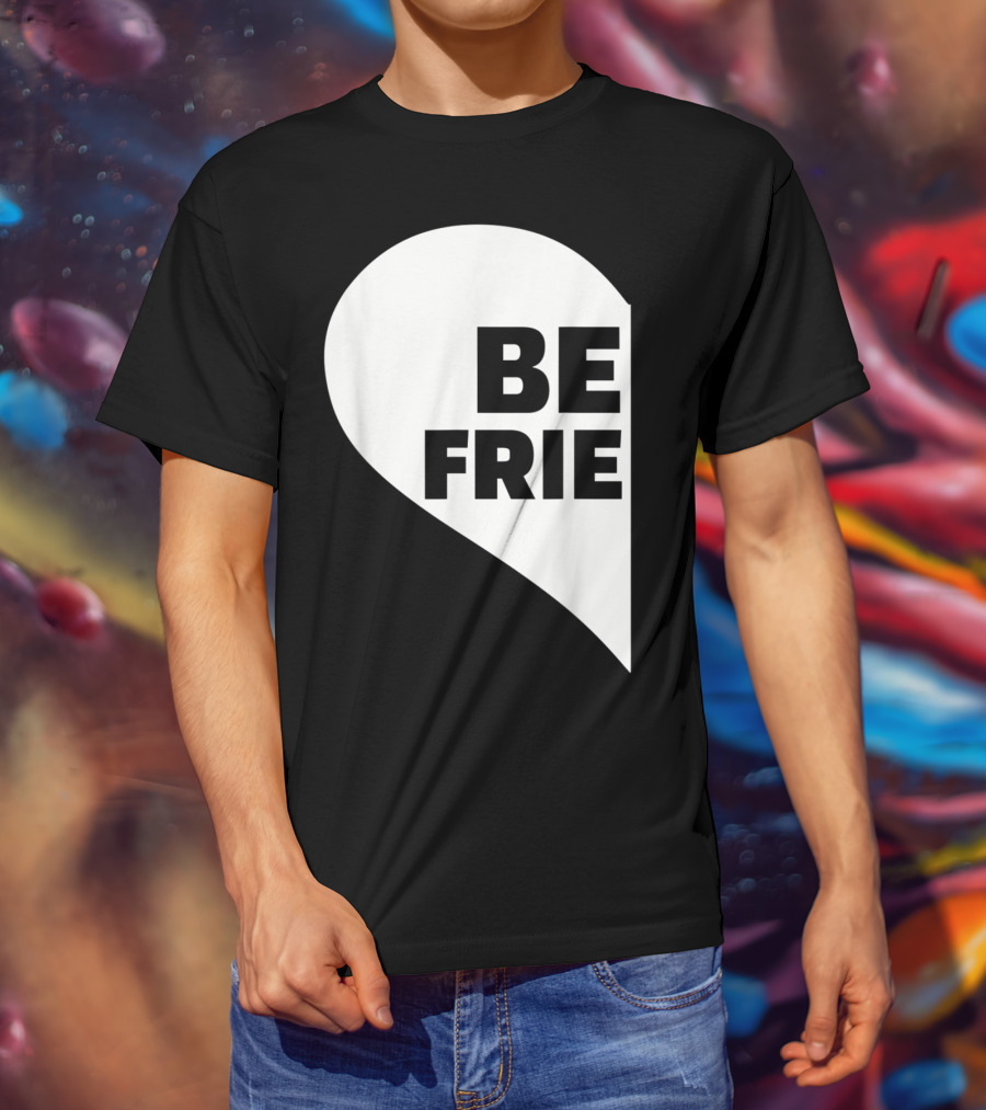 BE FRIE Best Friends Half Left Heart T-Shirt