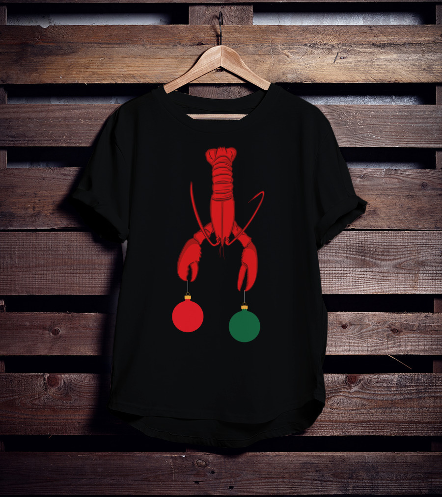 Louisiana Crawfish Cajun Holiday Ornaments T-Shirt
