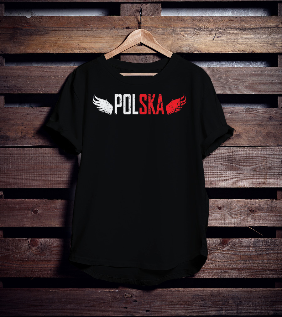 Polska White And Red Wings Polish For All From Poland Polskie T-Shirt
