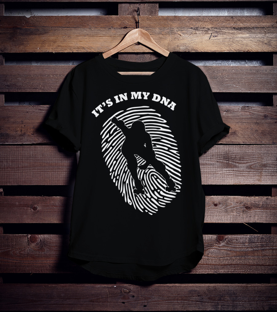 It's In My DNA Roller Derby Fingerprint Player T-Shirt