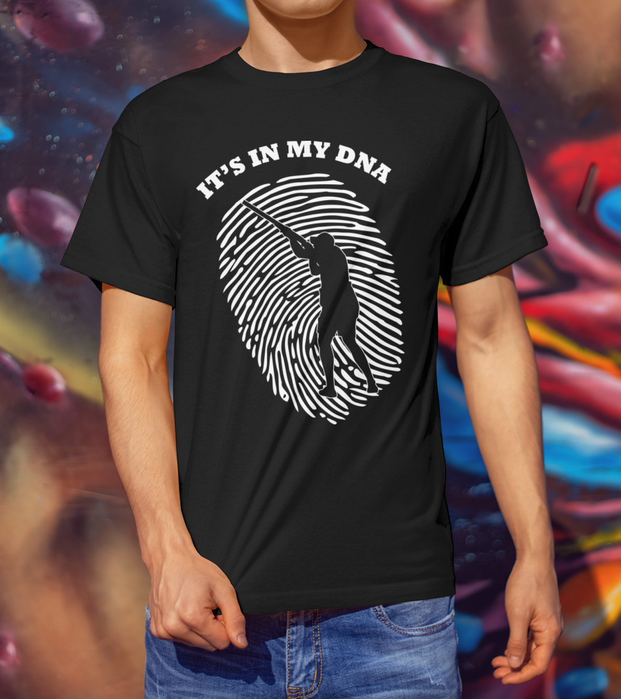 It's In My DNA Skeet Shooting Shooter Fingerprint T-Shirt