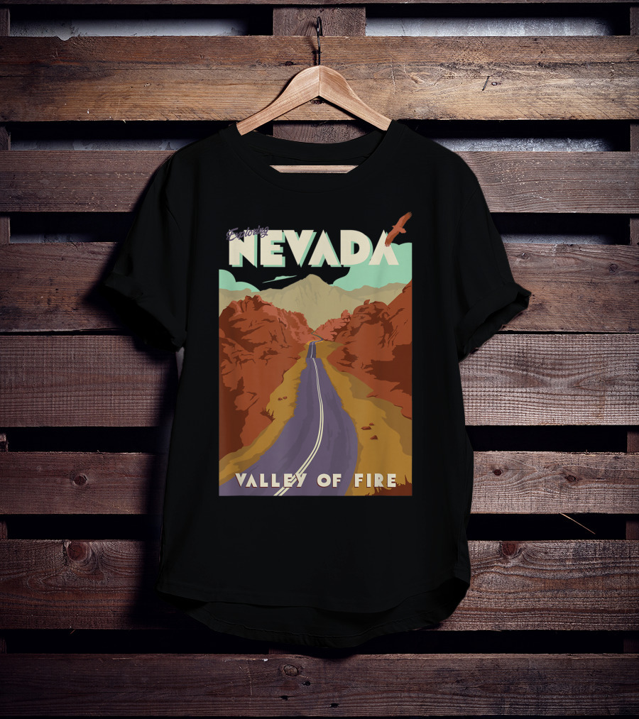 Entering Nevada Valley Of Fire Scenic Road Adventure T-Shirt