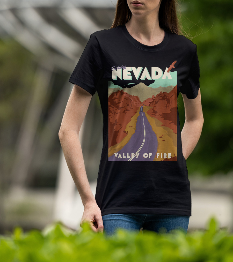 Entering Nevada Valley Of Fire Scenic Road Adventure T-Shirt