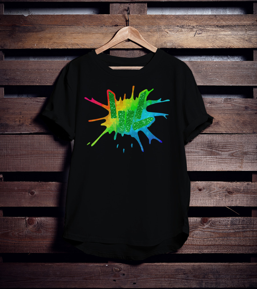 Love Youth And Beautiful Rainbow Paint Splash T-Shirt