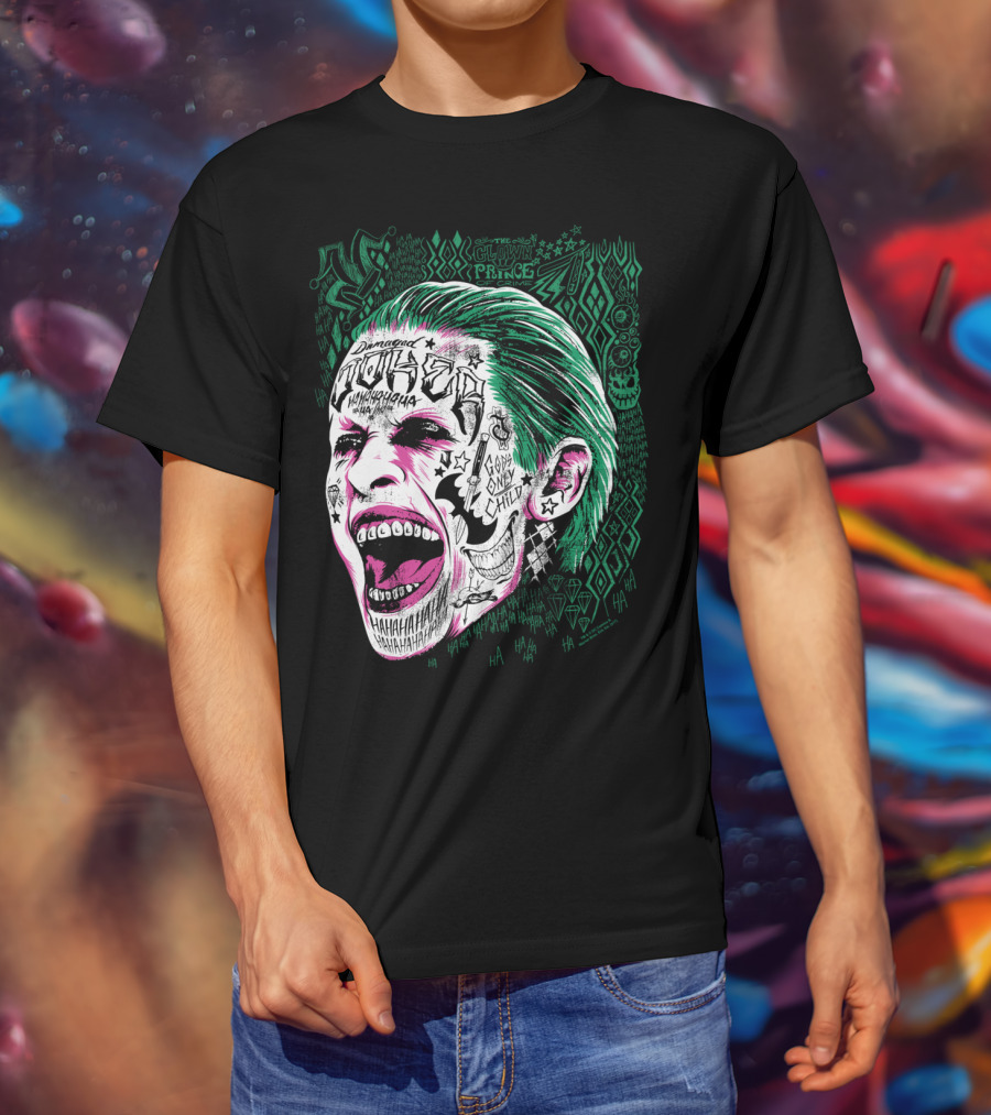 Suicide Squad Joker Damaged Clown Prince Gang Only Child Hahahaha T-Shirt