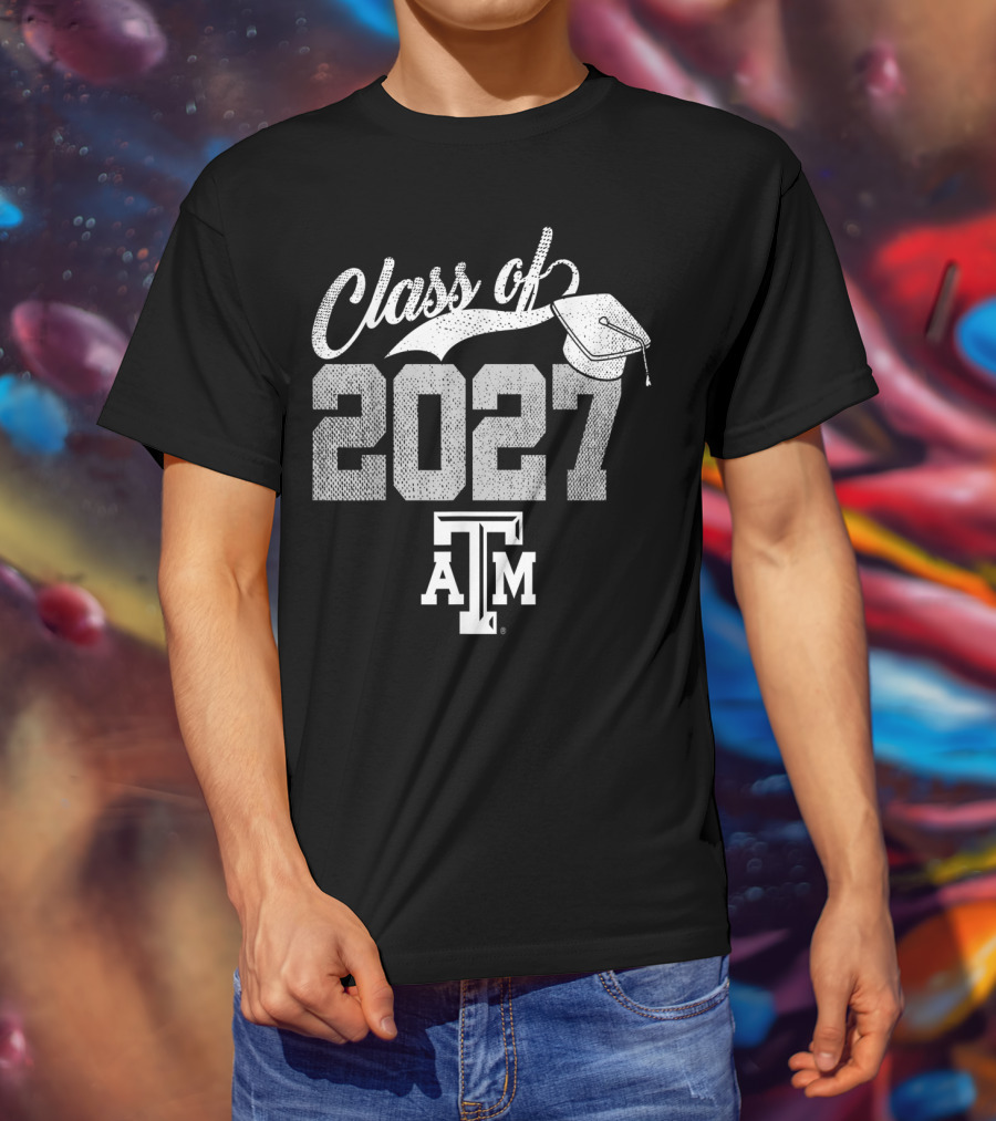 Texas A&M Aggies Class Of 2027 Graduation Team Spirit T-Shirt