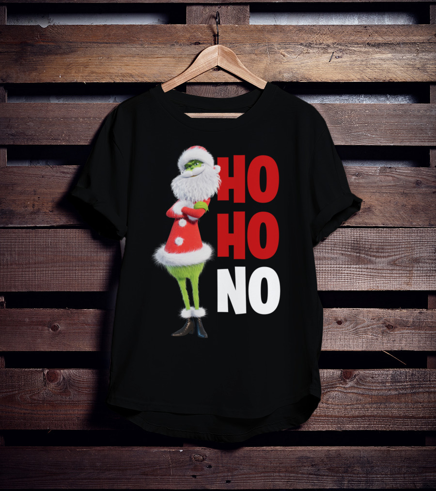 The Grinch Ho Ho No Christmas Santa Suit T-Shirt