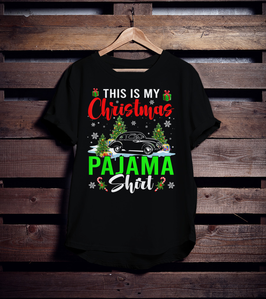 This Is My Christmas Pajama Shirt Classic Car Driver T-Shirt