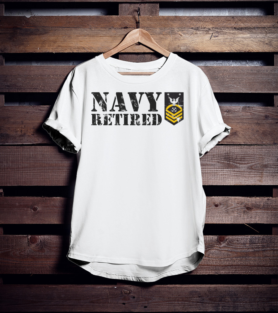 Navy Retired Usn Master Chief Petty Officer Mcpo Insignia T-Shirt