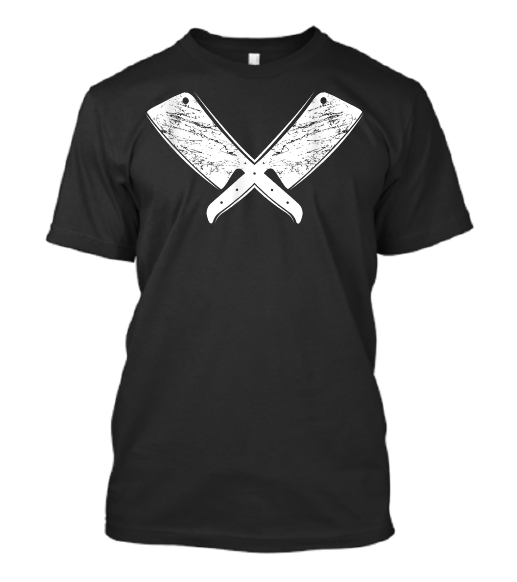 Vintage Butcher Knife Meat Cook Crossed Cleavers T-Shirt