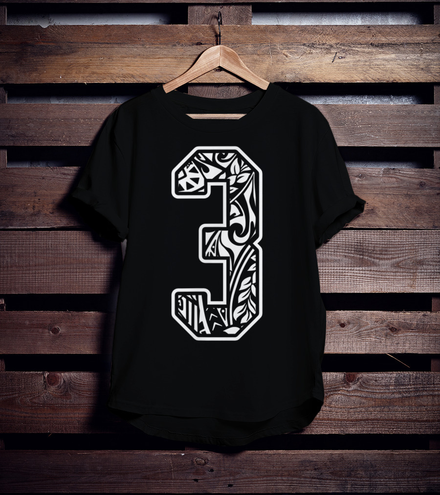 Polynesian Tattoo Number 3 Sports Fan Small T-Shirt