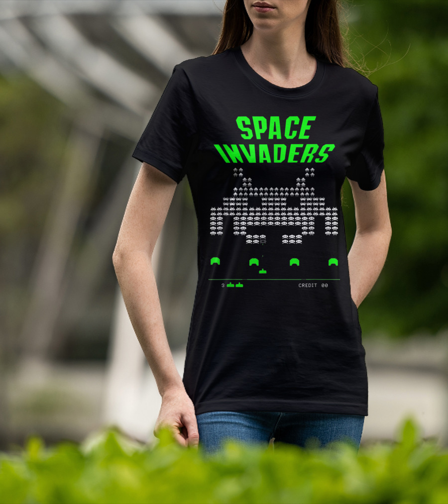 Space Invaders Video Game Over Arcade Classic T-Shirt
