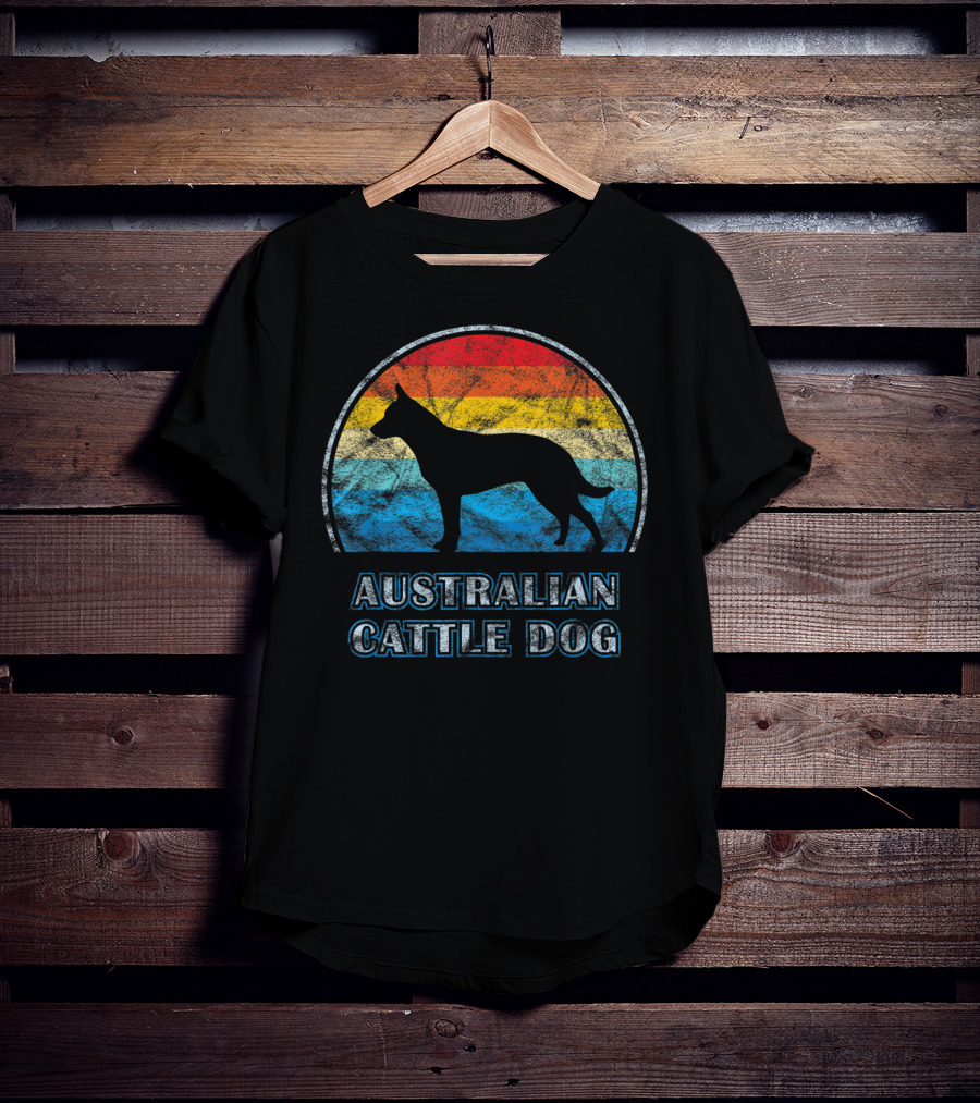 Australian Cattle Dog Retro Vintage T-Shirt