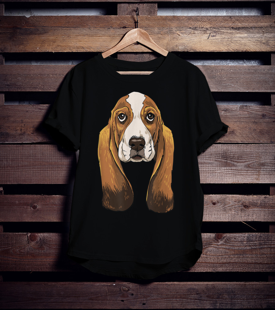 Basset Hound Breed Lover Basset Hound Face T-Shirt