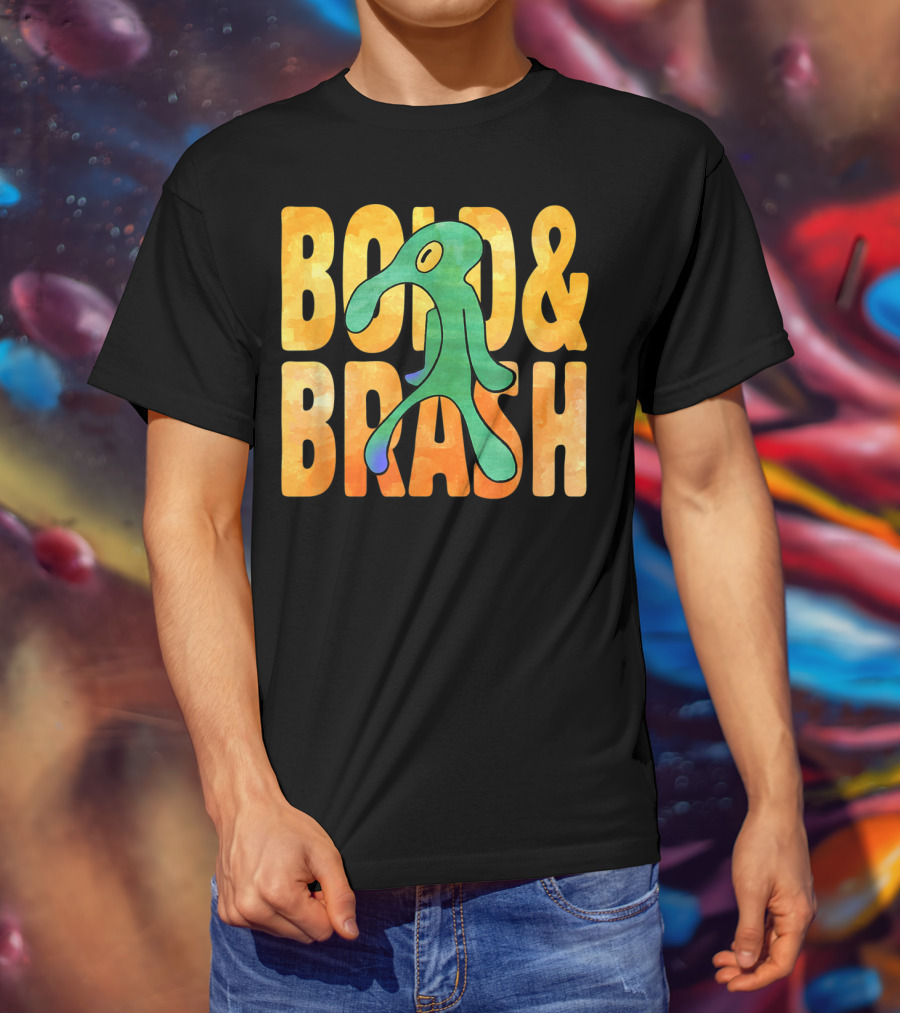 Bold Brash Squidward Painting Meme T-Shirt