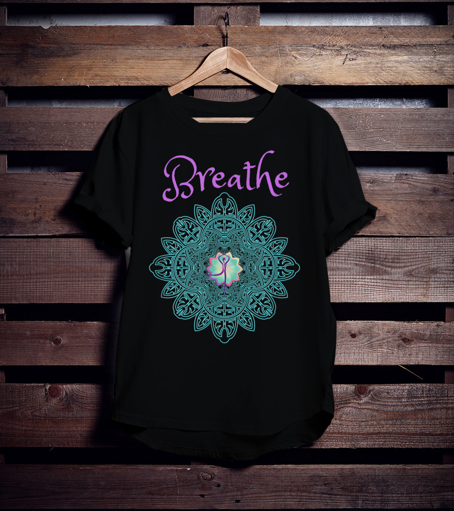 Breathe Lotus Mandala T-Shirt