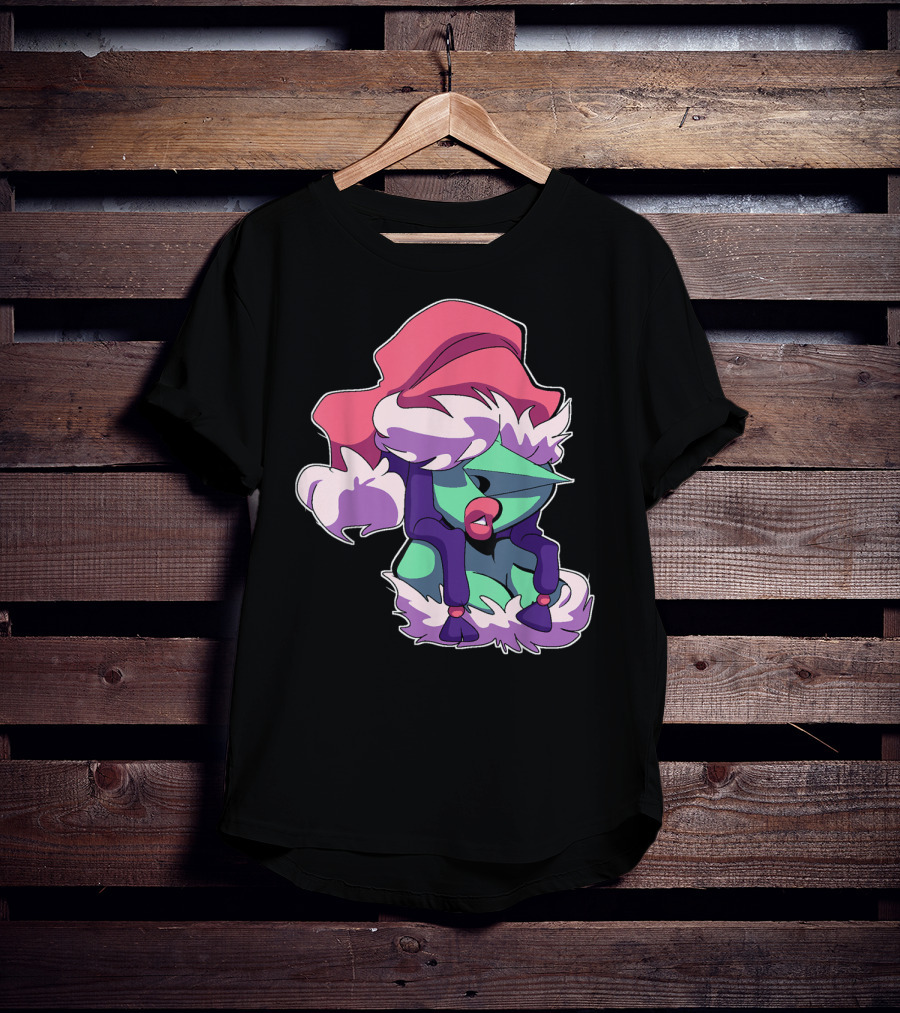 Christmas Is Coming Character In Festive Purple Santa T-Shirt