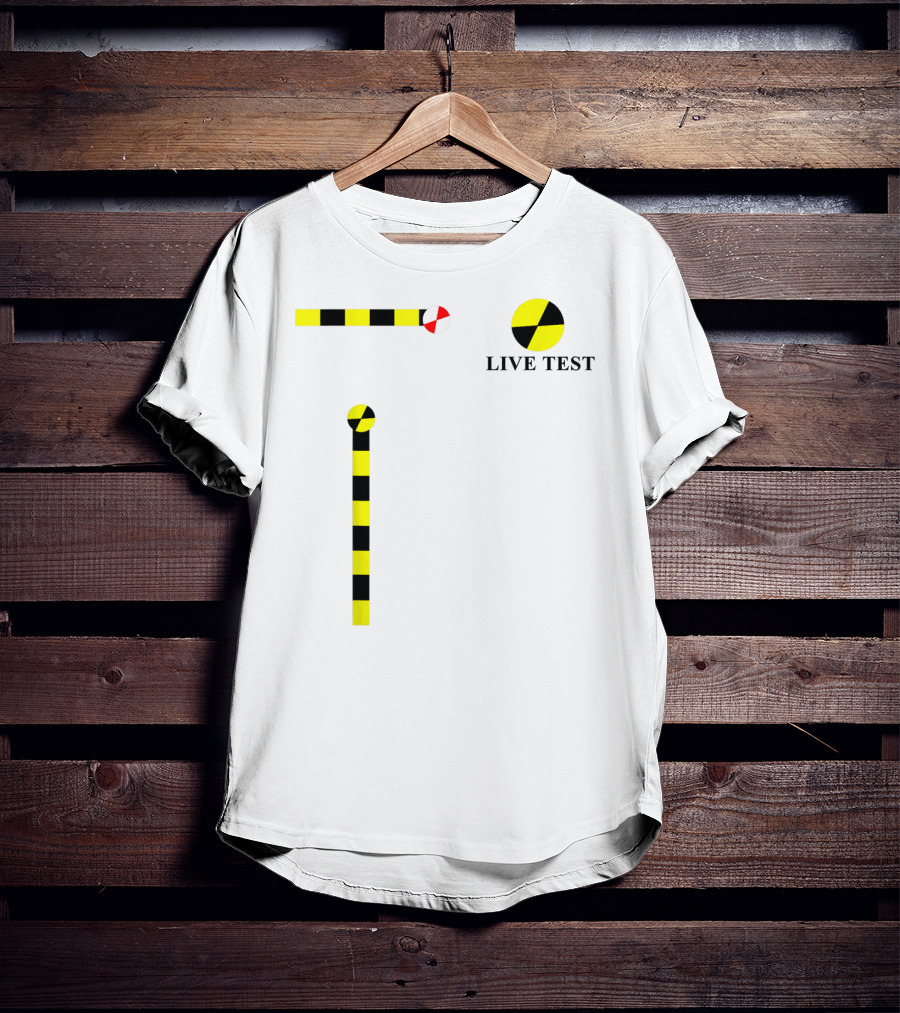 Crash Test Dummy Live Test Cosplay Simple Easy T-Shirt