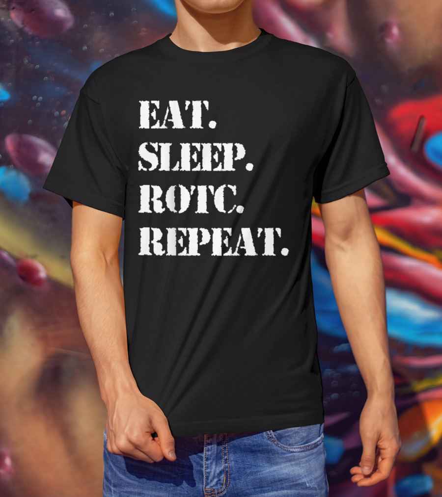 Eat Sleep ROTC Repeat Lifestyle Cycle T-Shirt