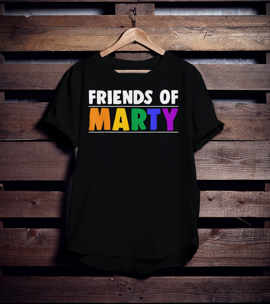 Friends Of Marty Rainbow Color T-Shirt