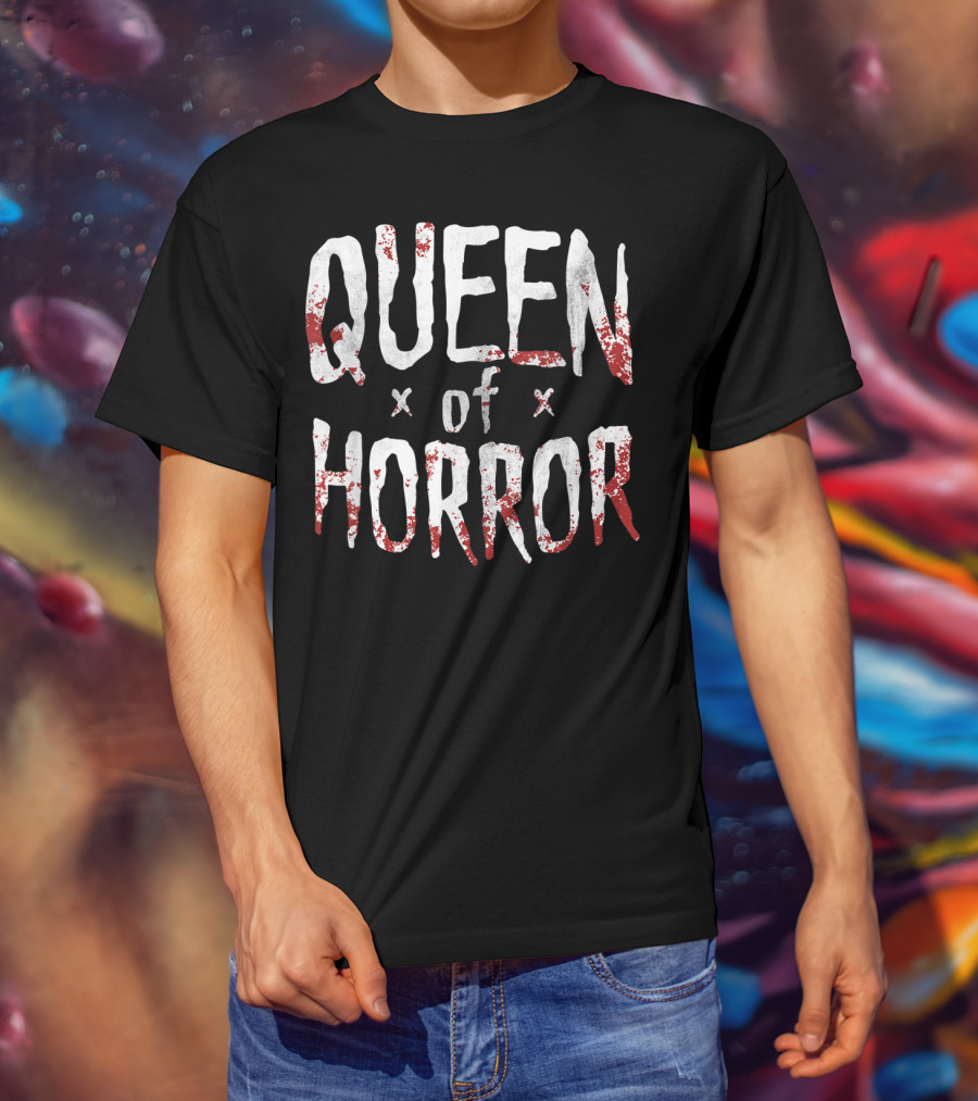 Queen Of Horror Funny Halloween Movie Fan Horror T-Shirt