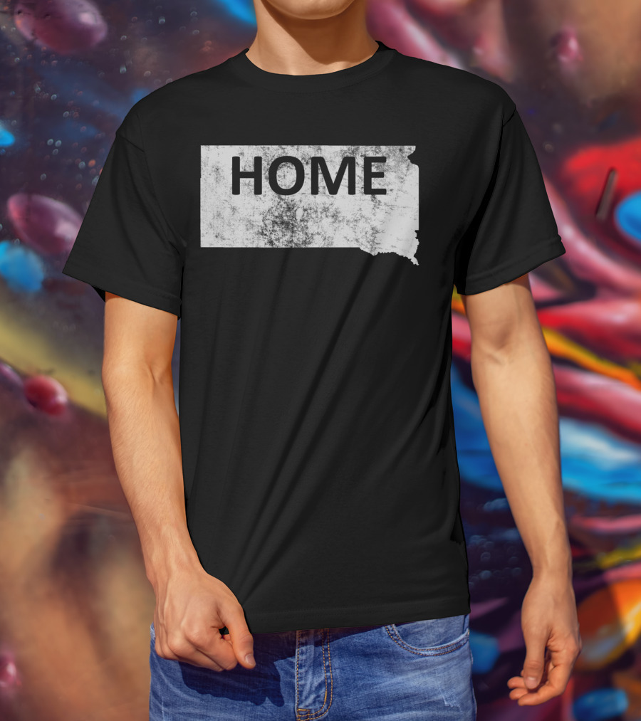 HOME South Dakota Map T-Shirt