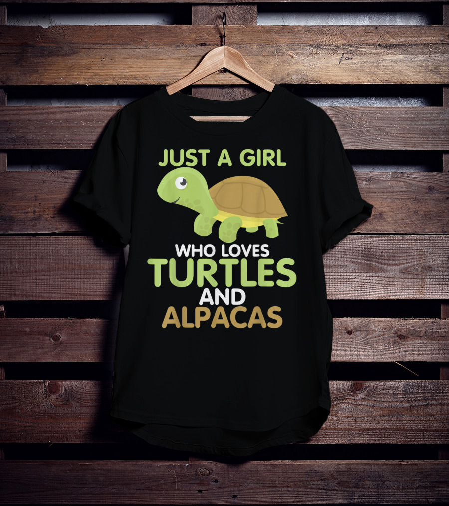 Just A Girl Who Loves Turtles And Alpacas T-Shirt