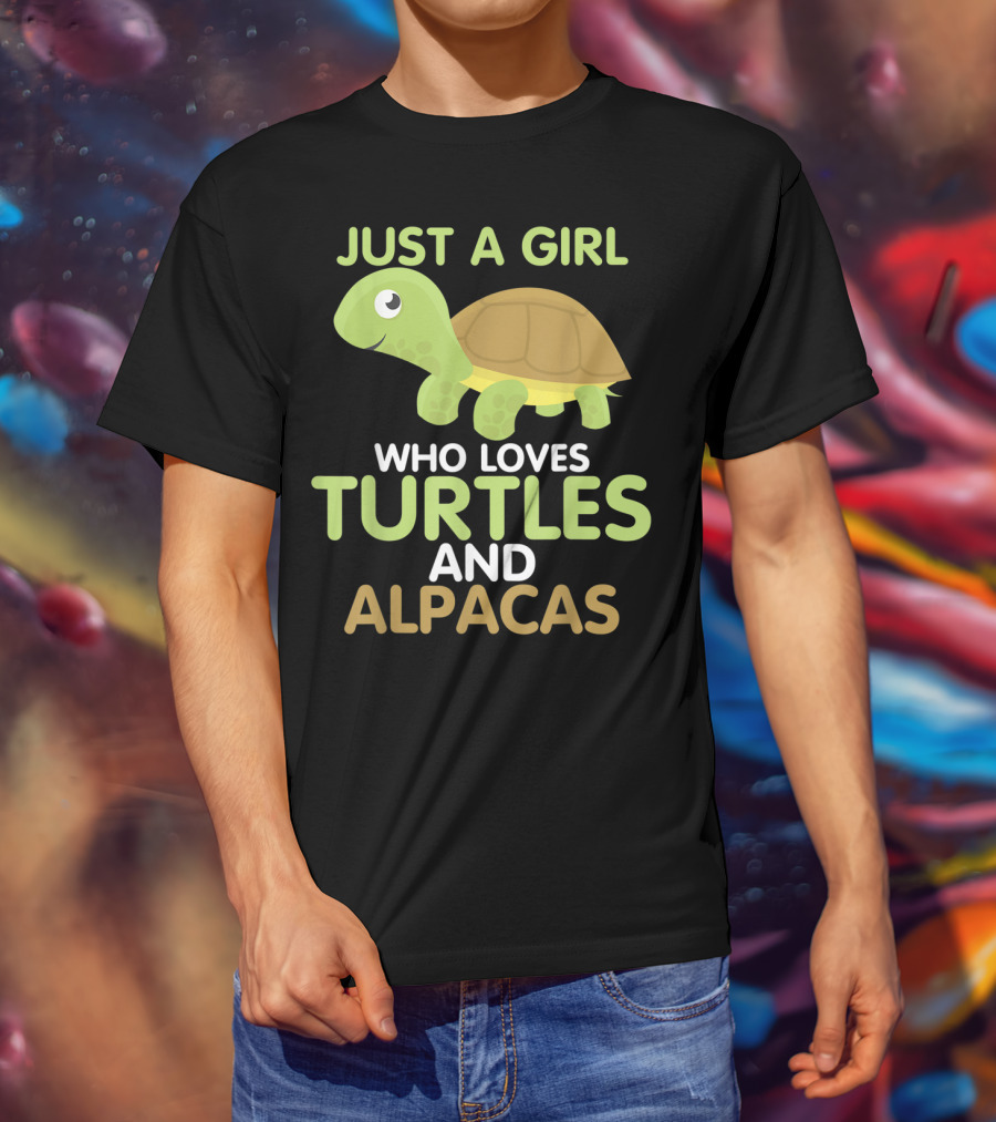Just A Girl Who Loves Turtles And Alpacas T-Shirt