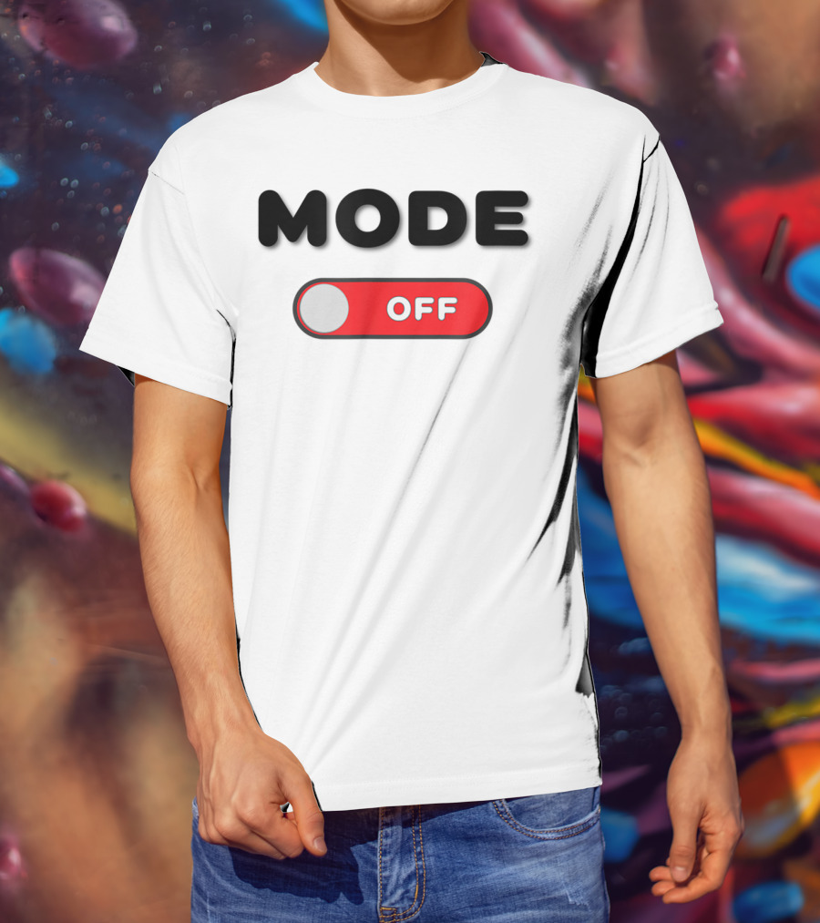 MODE OFF Red Toggle Switch T-Shirt