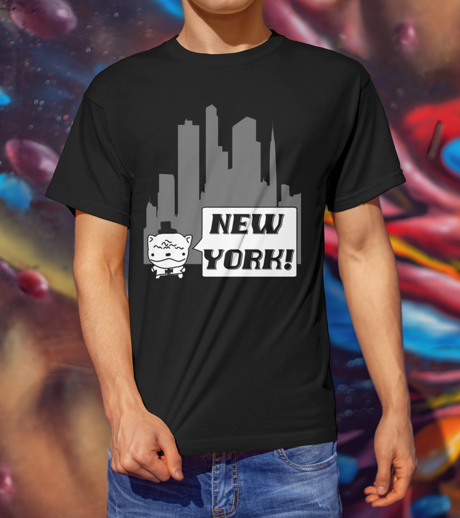 New York Potato Cat Comics Uncle Larry's Cooking Show T-Shirt