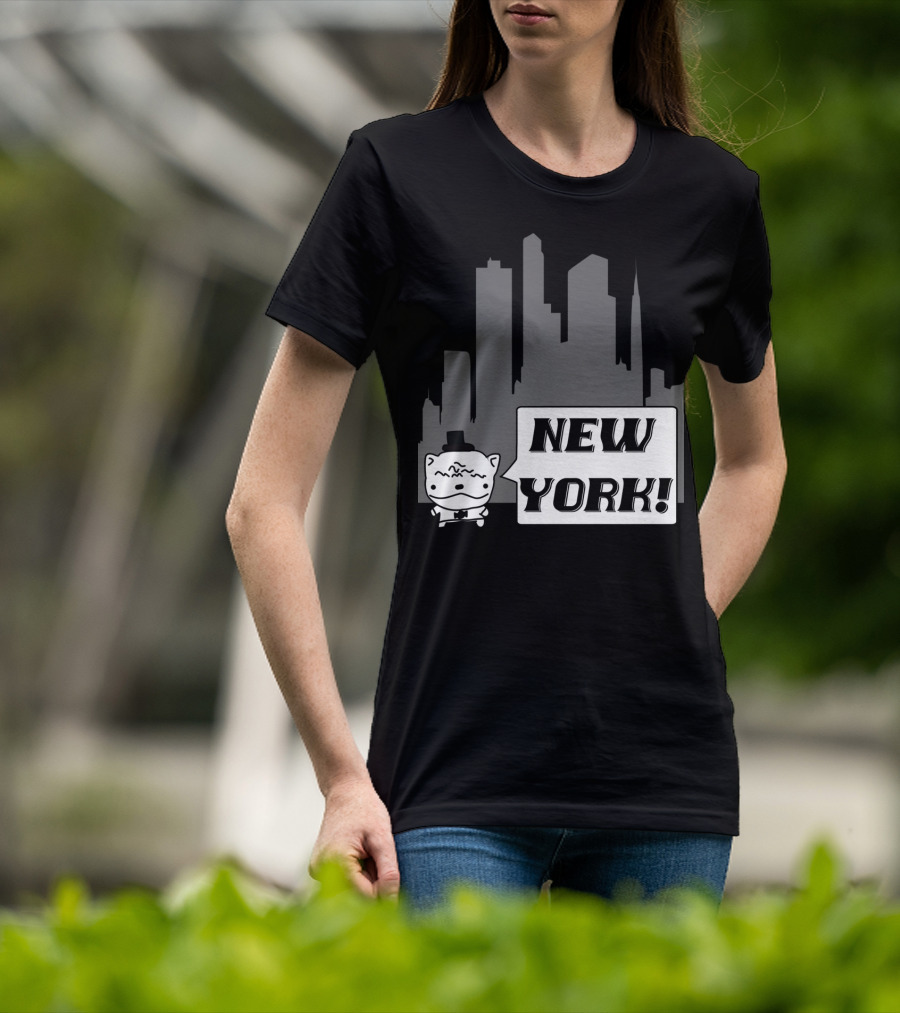 New York Potato Cat Comics Uncle Larry's Cooking Show T-Shirt