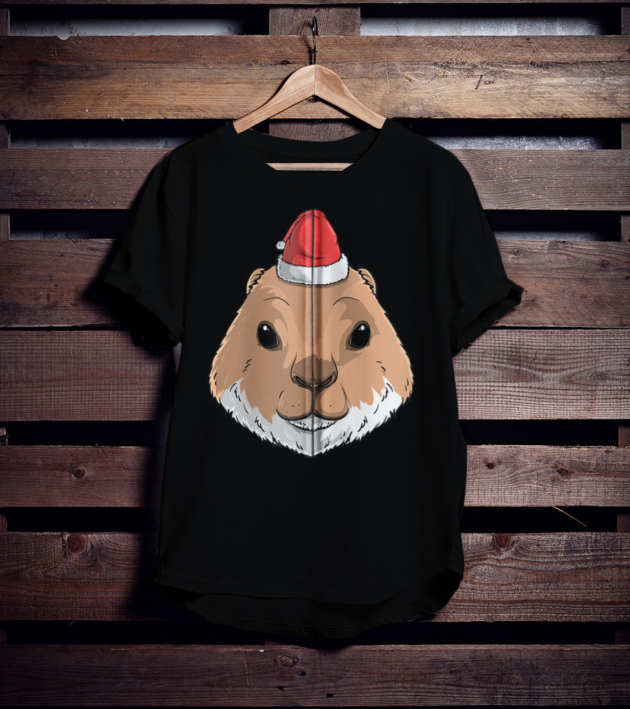 Prairie Dog Wearing Santa Claus Hat T-Shirt