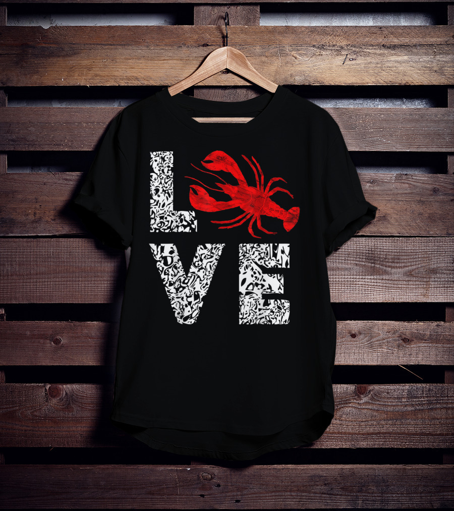 Love Crawfish Cajun River Crayfish Crab Boils Ditch T-Shirt
