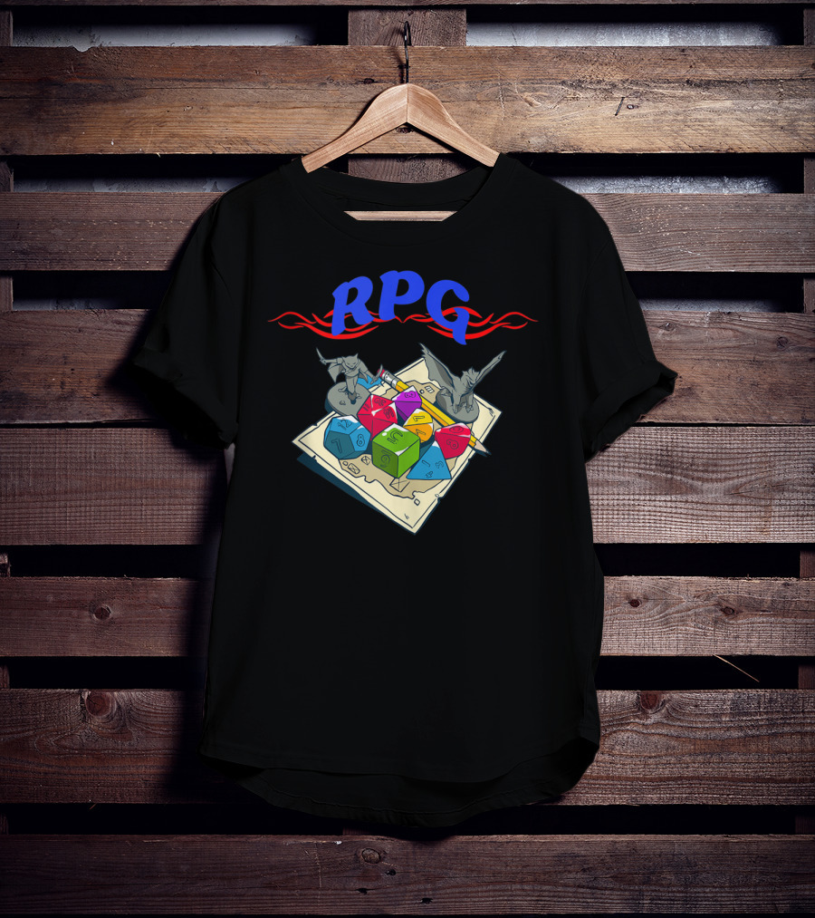 Rpg Dice Dungeon Gaming Board Game Nerdy Gamer T-Shirt