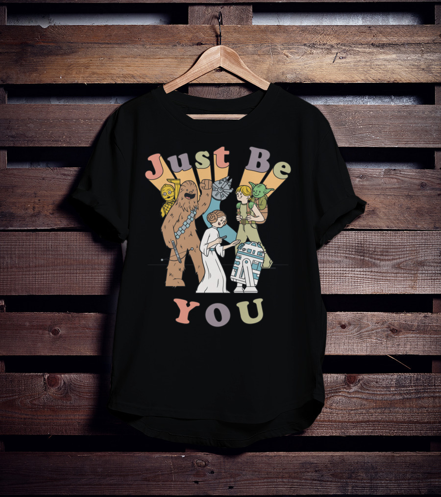 Just Be You Star Wars Group Cartoon Characters T-Shirt