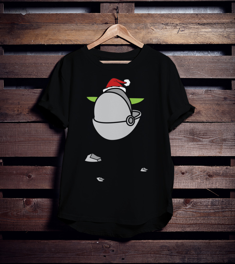 The Child Baby Cute Little Star Santa Hat T-Shirt