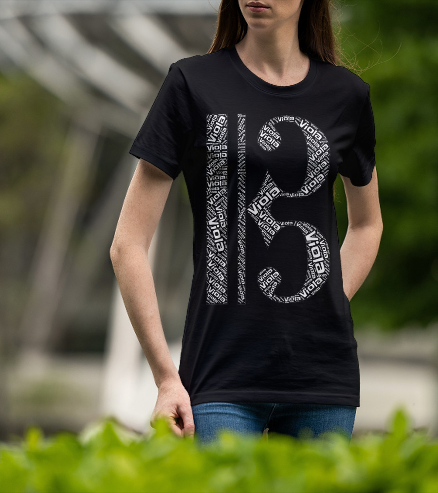 Alto Clef Viola Word T-Shirt