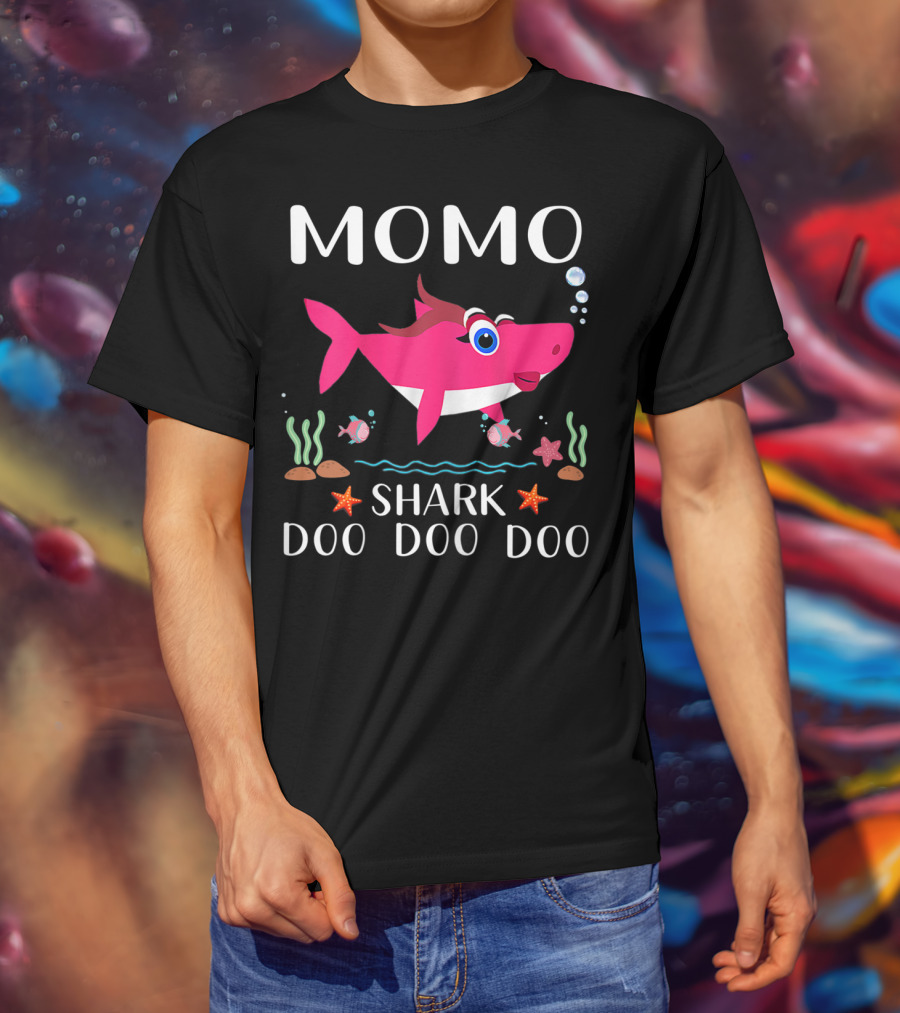 Momo Shark Doo Doo Doo Grandma T-Shirt
