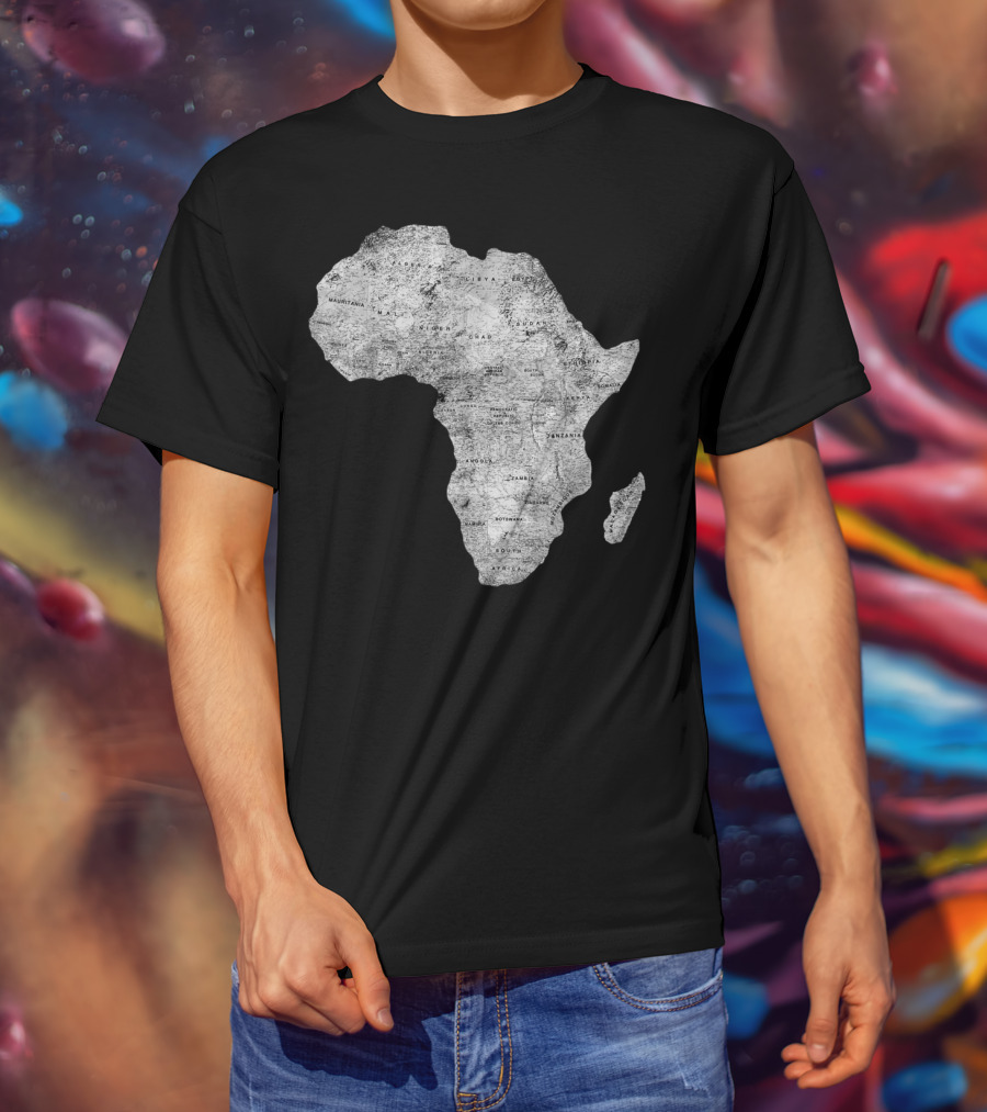 Africa Map African Black Pride Continent Nations T-Shirt