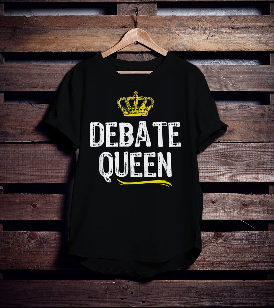 Debate Queen With Crown Motif T-Shirt