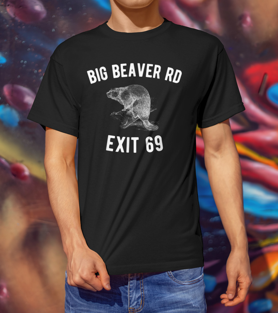 Big Beaver Rd Exit 69 Detroit T-Shirt