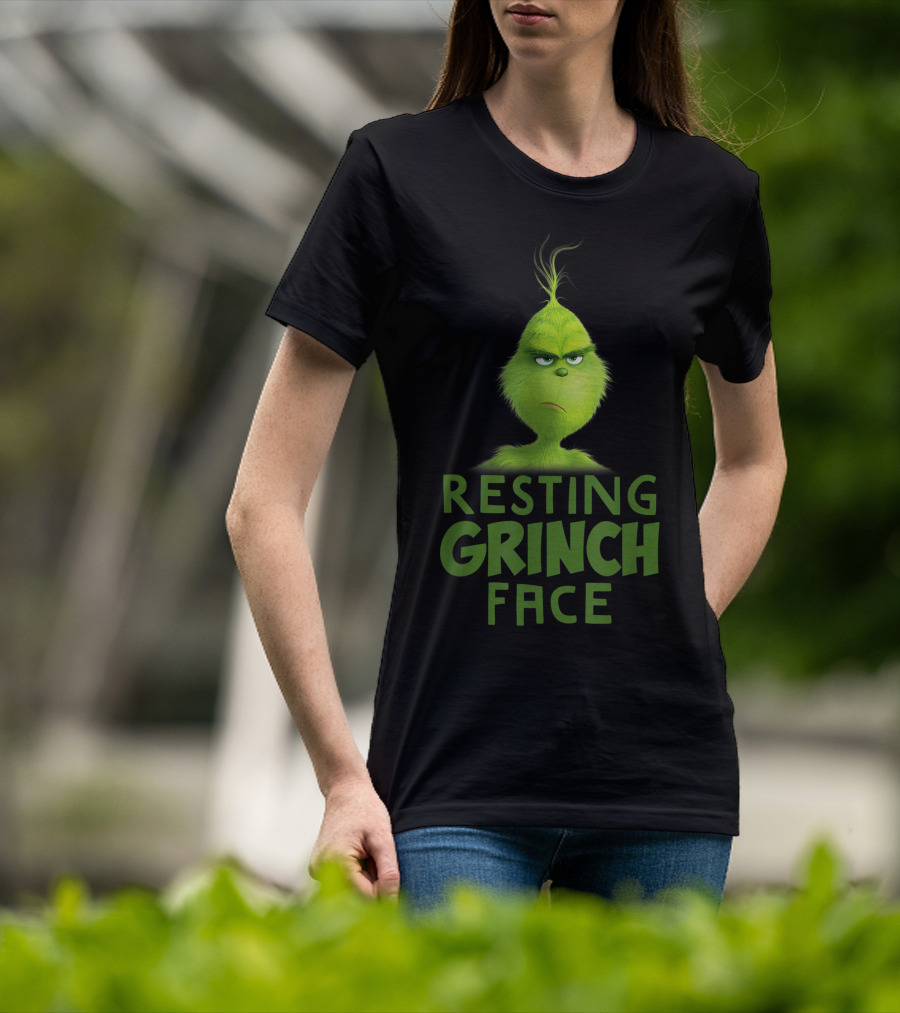 Resting Grinch Face Funny Grinch Merchandise T-Shirt