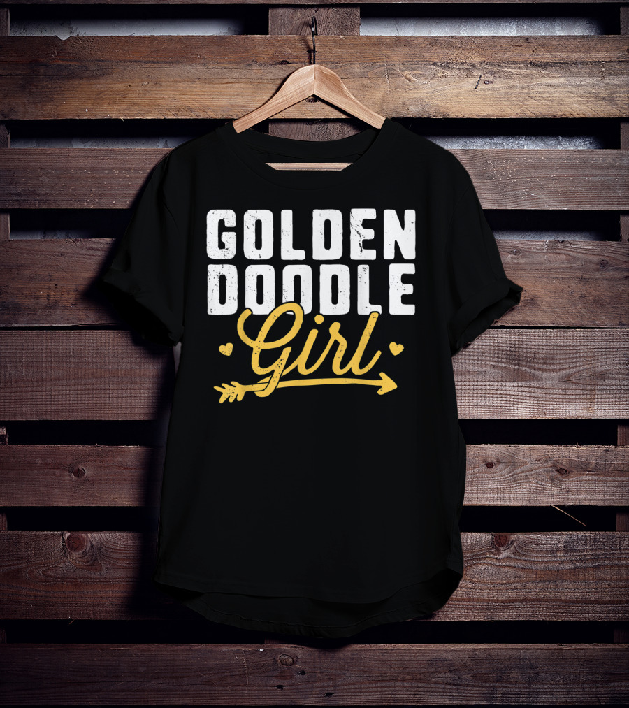 Goldendoodle Girl Hearts And Arrow T-Shirt