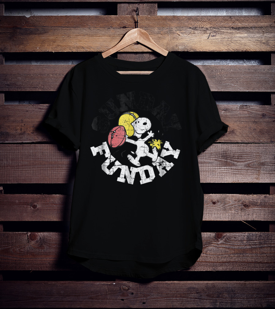 Sunday Funday Football Snoopy Peanuts T-Shirt