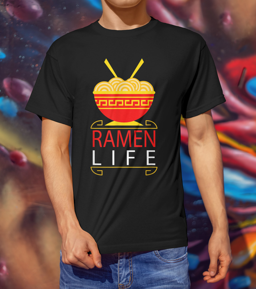 Ramen Life Funny Noodles Bowl Asian Food T-Shirt
